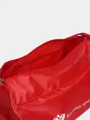 Красный сумка спортивная на молнии, на плечо, регулируемый ремень