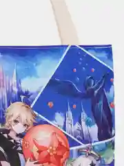 Аметистовый сумка-шоппер по аниме игре Genshin Impact / Геншин Импакт, на молнии и с потайным карманом