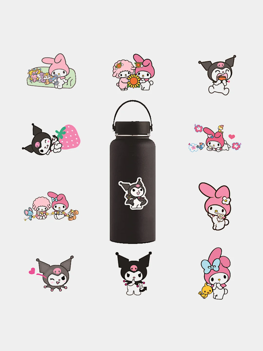 Белый наклейки стикеры Куроми, Hello kitty