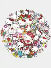 Белый наклейки стикеры Куроми, Hello kitty