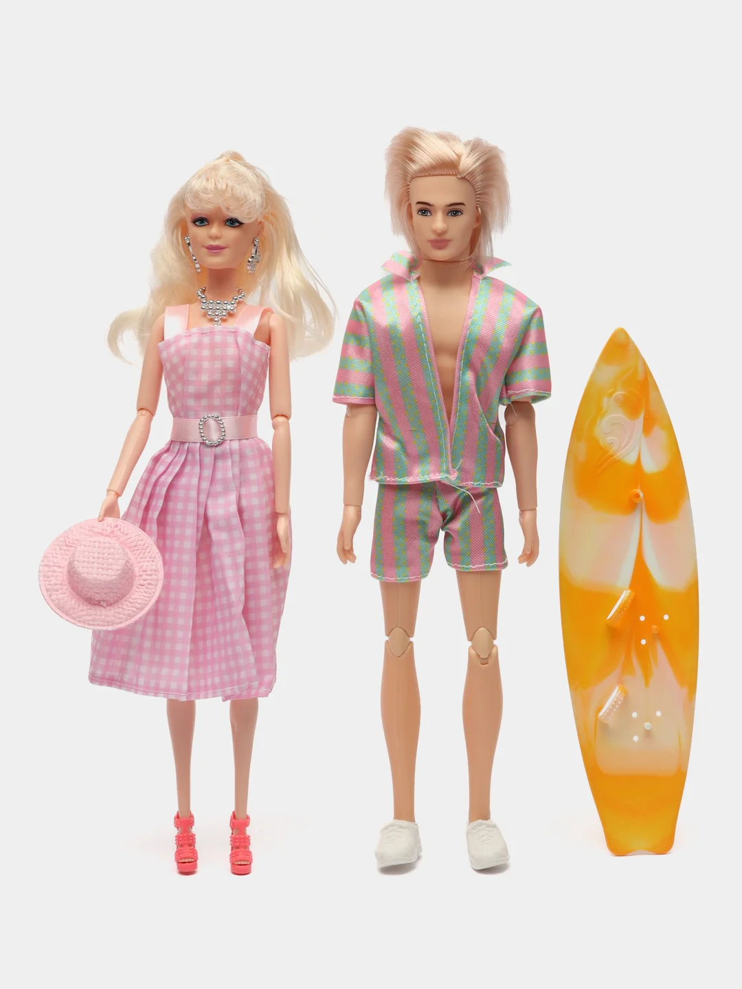 Конфетный шарнирные куклы Barbie и Ken, с аксессуарами