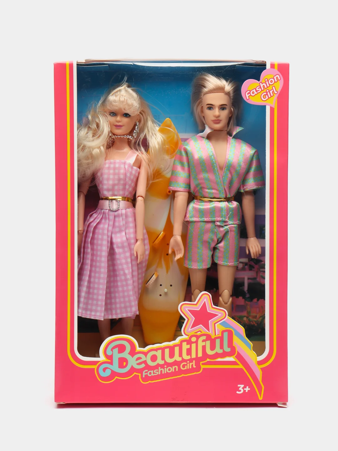 Конфетный шарнирные куклы Barbie и Ken, с аксессуарами