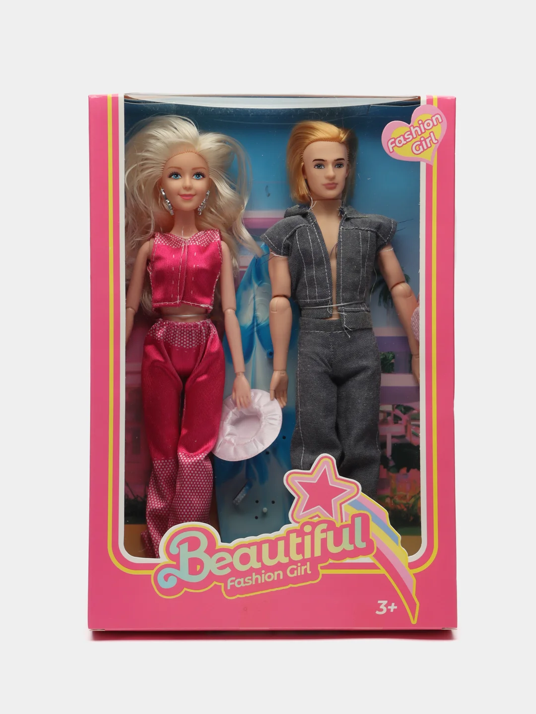 Конфетный шарнирные куклы Barbie и Ken, с аксессуарами