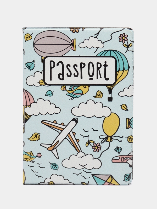 Обложка чехол на паспорт Путешествия (travel)