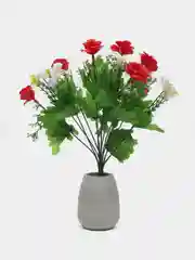 Красный искусственные цветы