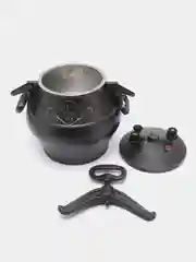 Афганский казан, с ручками, черный, 8 литров
