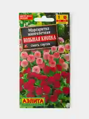 Семена Цветов Маргаритка Многолетняя Большая Кнопка смесь сортов
