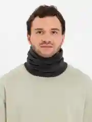 Серый шарф снуд