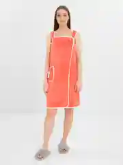Розовый банный халат, женский, для сауны, бассейна, спортзала, пляжа, полотенце-килт из микрофибры