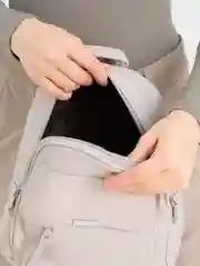 Молочный рюкзак женский, из экокожи