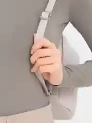 Молочный рюкзак женский, из экокожи