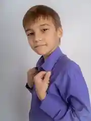 Фиолетовый школьная Рубашка приталенная