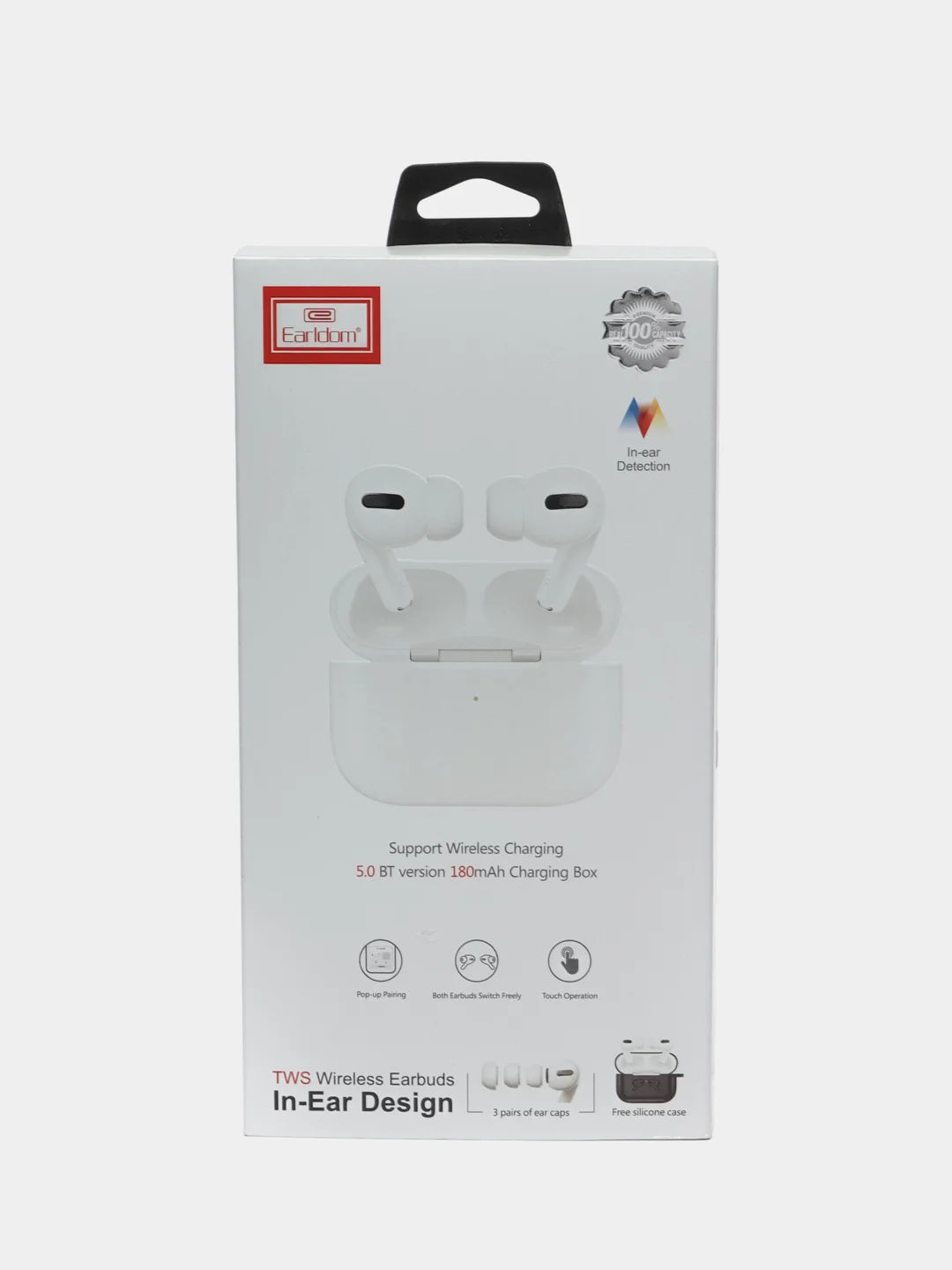 TWS Bluetooth гарнитура Earldom ET-BH36 BT 5.0, вставная, белый