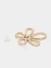 Серебряный серьги женские, со стразами, в форме цветка
