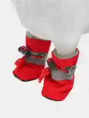 Желтый обувь для собак утепленная, с мехом