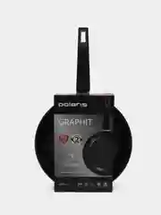 Сковорода Polaris Graphit-28F без крышки 28 см Графит