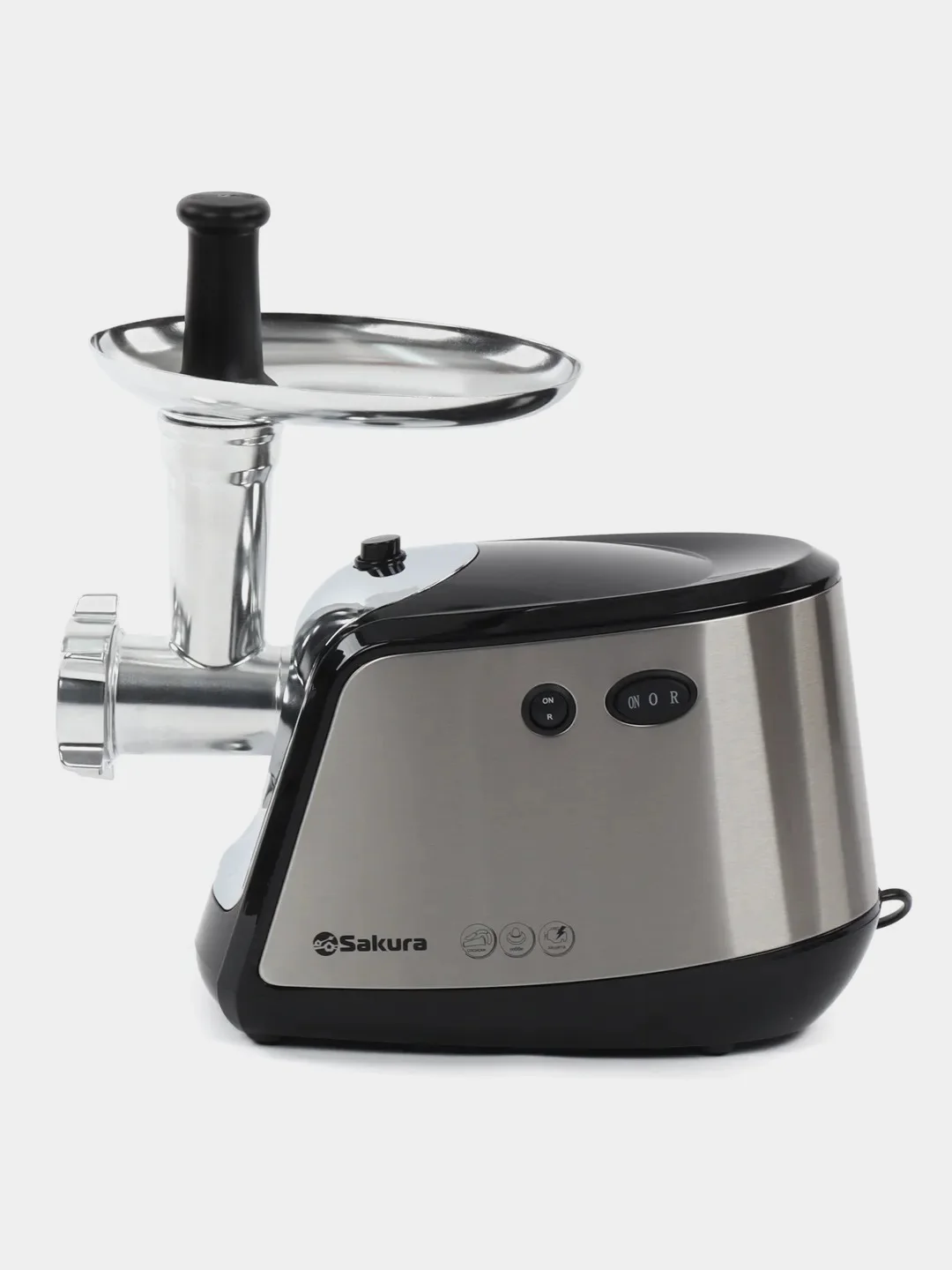 Серый металлик мясорубка Sakura SA-6407, 1800 Вт