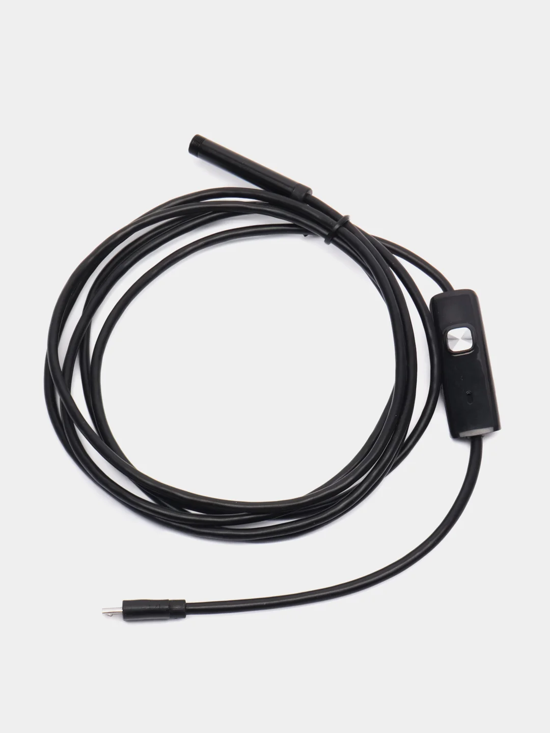 Гибкий эндоскоп с подсветкой 7mm microUSB, камера для диагностики