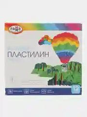 Пластилин классический для детского творчества со стеком "Гамма" 12,18,24,36 цветов