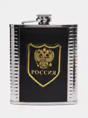 Подарочный набор мужской: фляжка 400 мл, воронка, рюмки 50 мл, 4 штуки