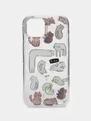 Индиго чехол на iPhone 7 / 8 Plus / X / XS / XR / 11 / 12 / 13 / 14 Pro Max / 15 Pro