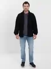 Черный толстовка на замке флисовая мужская
