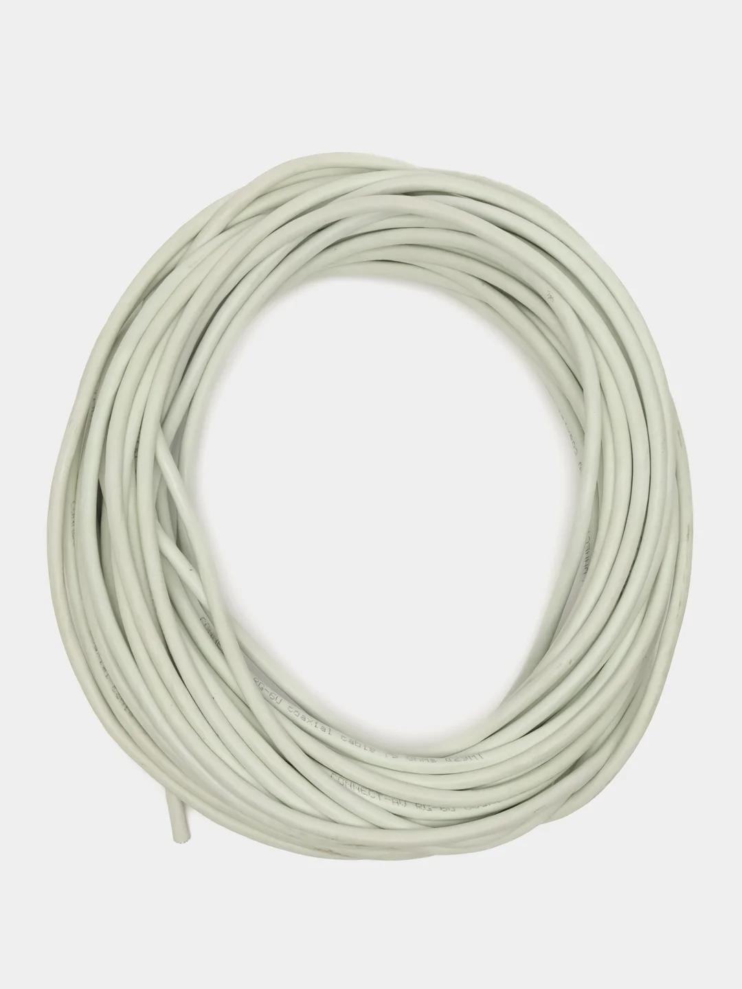 Кабель RG-6U 75Ом омедненый белый (отрезок 25 метров)
