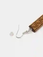 Серьги Клео деревянные