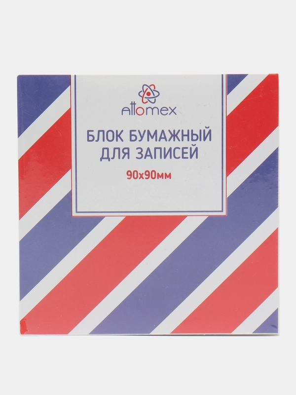 Блок для записей (90*90*50мм) белый, непроклеенный, 80г/м2, белизна 90%