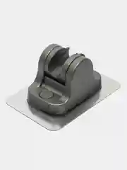 Серый держатель для душевой лейки на двухстороннем скотче