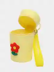 Желтый силиконовый брелок, кошелек, сумка, контейнер для мелочей, ключница