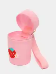 Розовый силиконовый брелок, кошелек, сумка, контейнер для мелочей, ключница