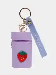 Сиреневый силиконовый брелок, кошелек, сумка, контейнер для мелочей, ключница
