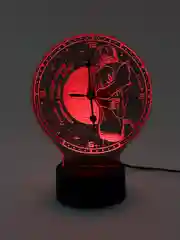 Ночник 3D с часами для влюбленных