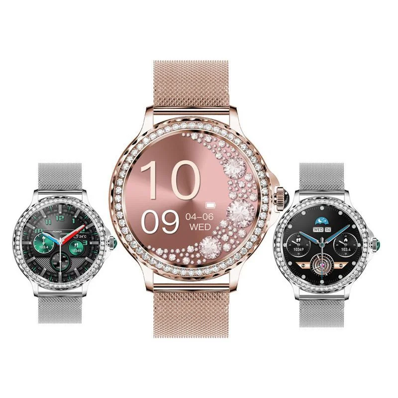Серебряный смарт часы женские Smart Watch NX19