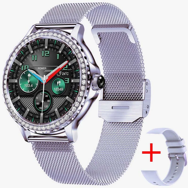 Серебряный смарт часы женские Smart Watch NX19