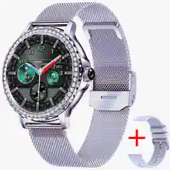Серебряный смарт часы женские Smart Watch NX19