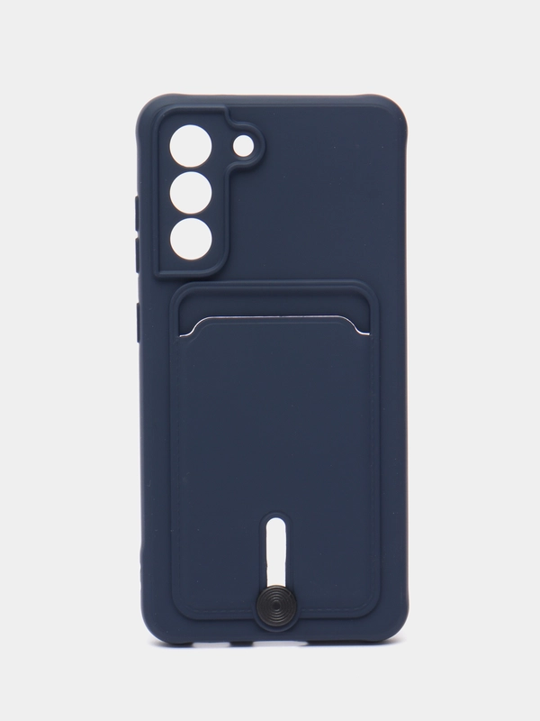 Чехол для Samsung Galaxy S21 FE, S21FE (Самсунг С21 ФЕ, С21ФЕ) силиконовый, с карманом