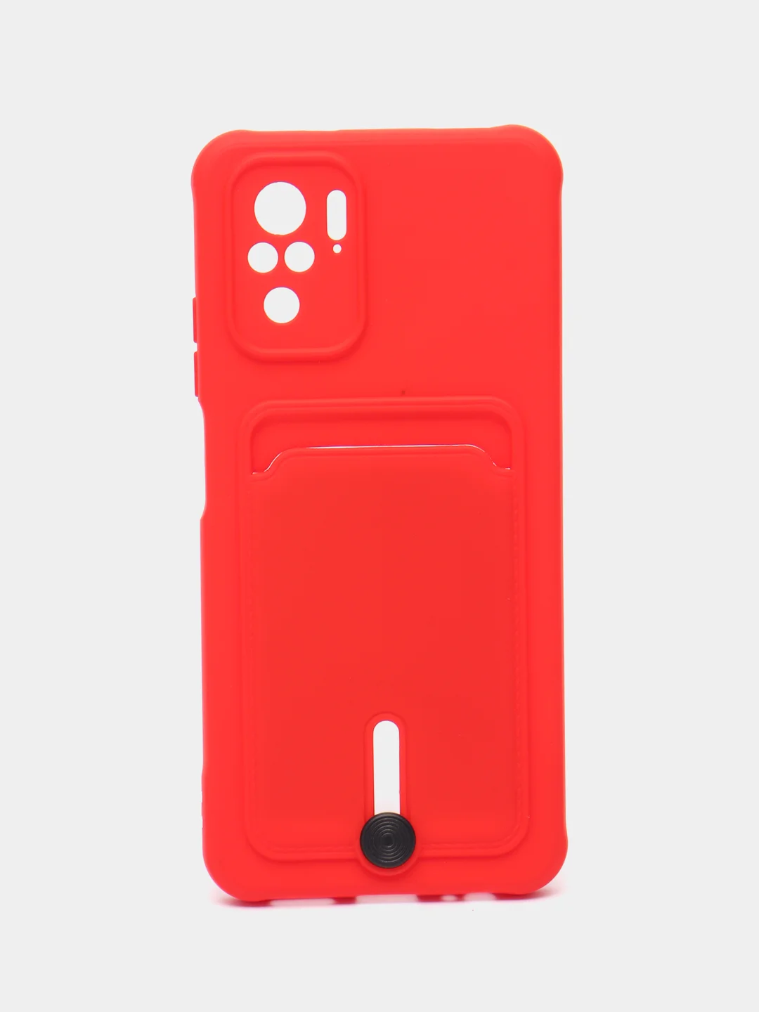 Красный силиконовый чехол для Xiaomi Redmi Note 10 4G/Note 10s (Сяоми Редми Нот 10 4G/Нот 10s)