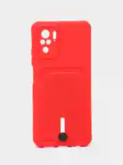 Красный силиконовый чехол для Xiaomi Redmi Note 10 4G/Note 10s (Сяоми Редми Нот 10 4G/Нот 10s)