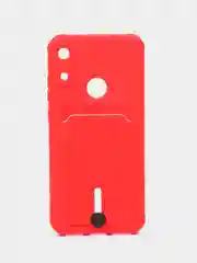 Красный чехол для Huawei Honor 8A/ Y6 2019 (Хонор 8A / Y6 2019), с карманом