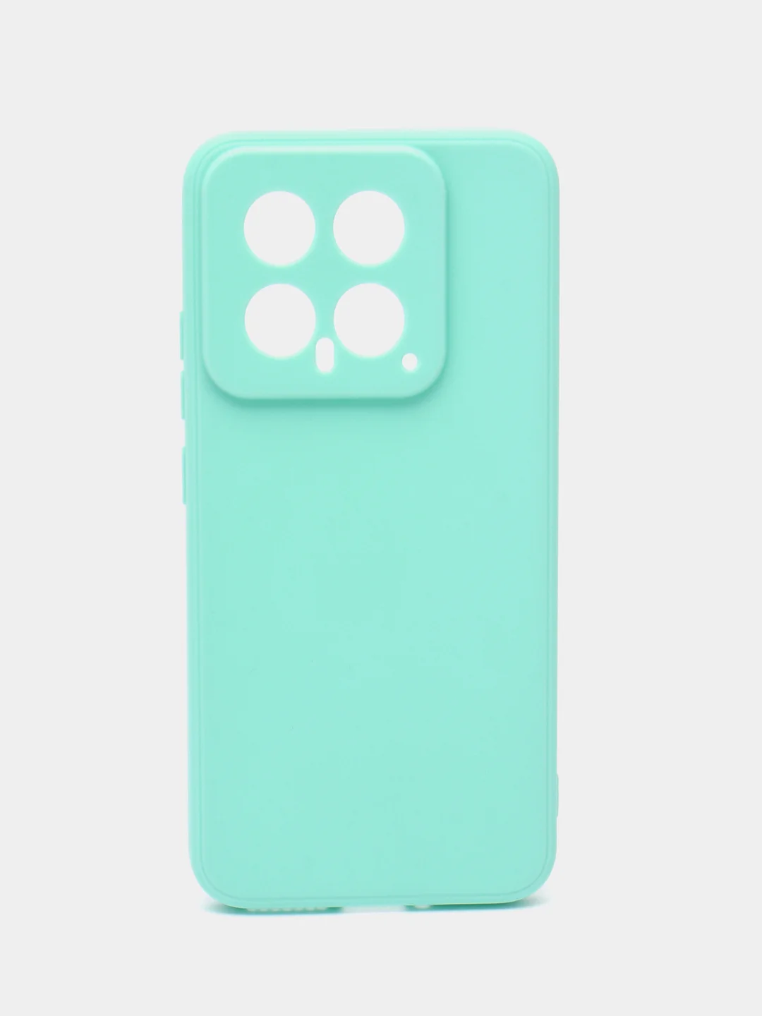 Мятный чехол для Xiaomi 14 ( Сяоми 14 ) силиконовый , прозрачный