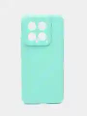 Мятный чехол для Xiaomi 14 ( Сяоми 14 ) силиконовый , прозрачный