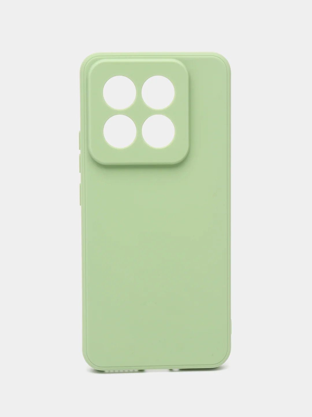 Зеленый чехол для Xiaomi 14 Pro ( сяоми 14 про ) силиконовый , с защитой камеры