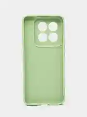 Зеленый чехол для Xiaomi 14 Pro ( сяоми 14 про ) силиконовый , с защитой камеры