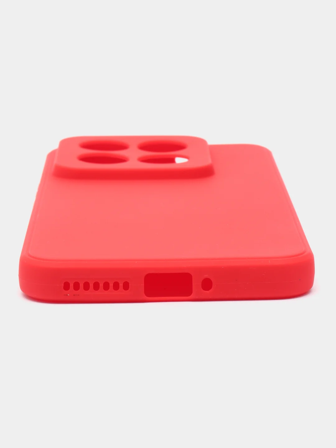 Красный чехол для Xiaomi 14 Pro ( сяоми 14 про ) силиконовый , с защитой камеры
