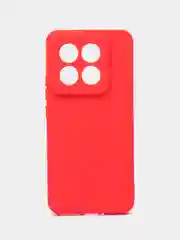 Красный чехол для Xiaomi 14 Pro ( сяоми 14 про ) силиконовый , с защитой камеры