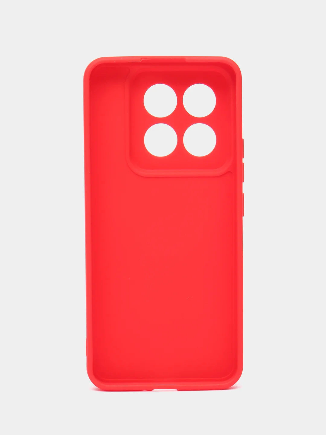 Красный чехол для Xiaomi 14 Pro ( сяоми 14 про ) силиконовый , с защитой камеры