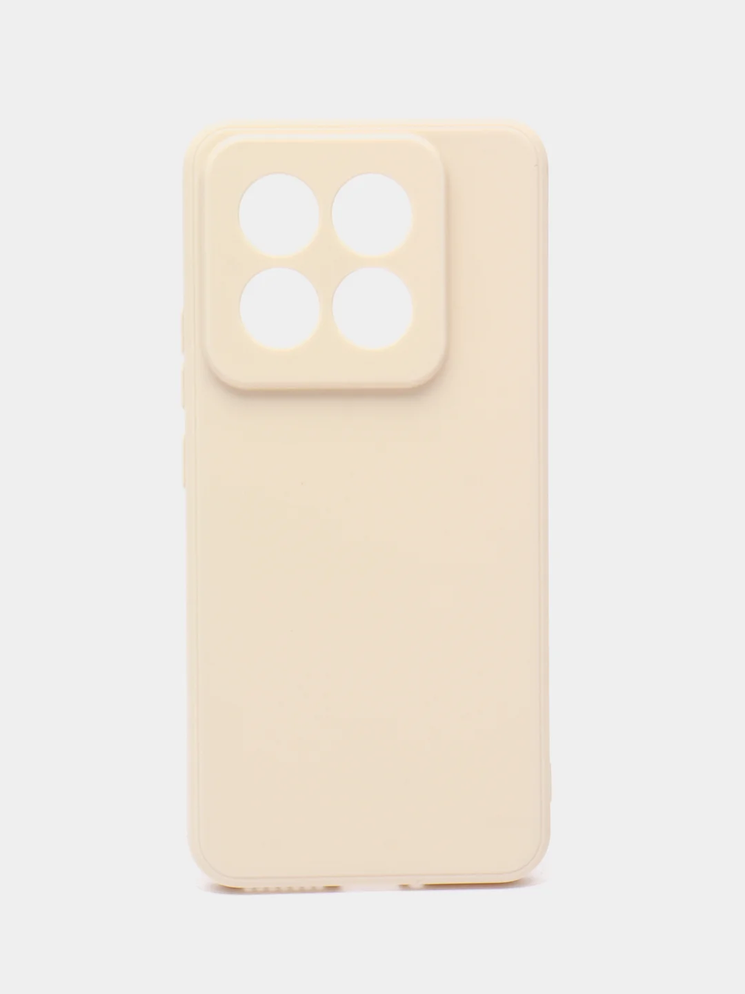 Молочный чехол для Xiaomi 14 Pro ( сяоми 14 про ) силиконовый , с защитой камеры