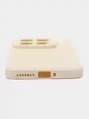 Молочный чехол для Xiaomi 14 Pro ( сяоми 14 про ) силиконовый , с защитой камеры